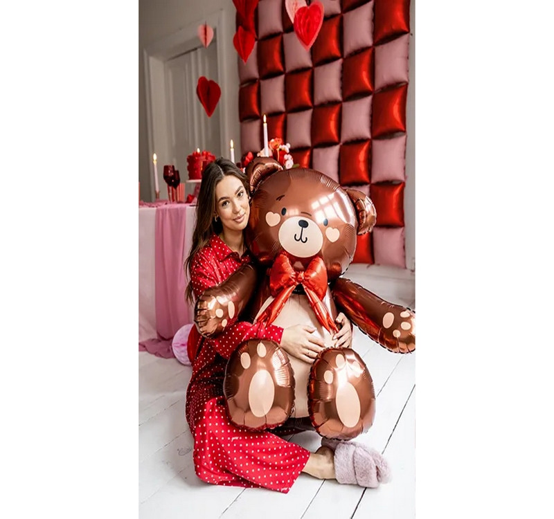 Balon foliowy Miś 75x84cm FB262 PartyDeco